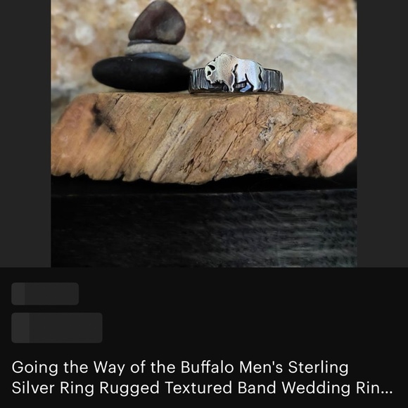 Sterling Buffalo ring 11 - Picture 7 of 7